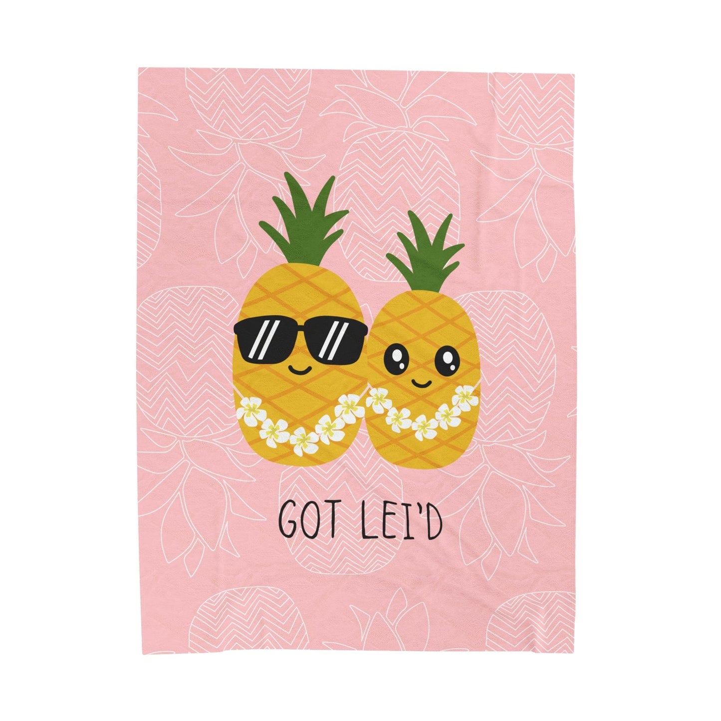 Got Lei'd Velveteen Plush Blanket