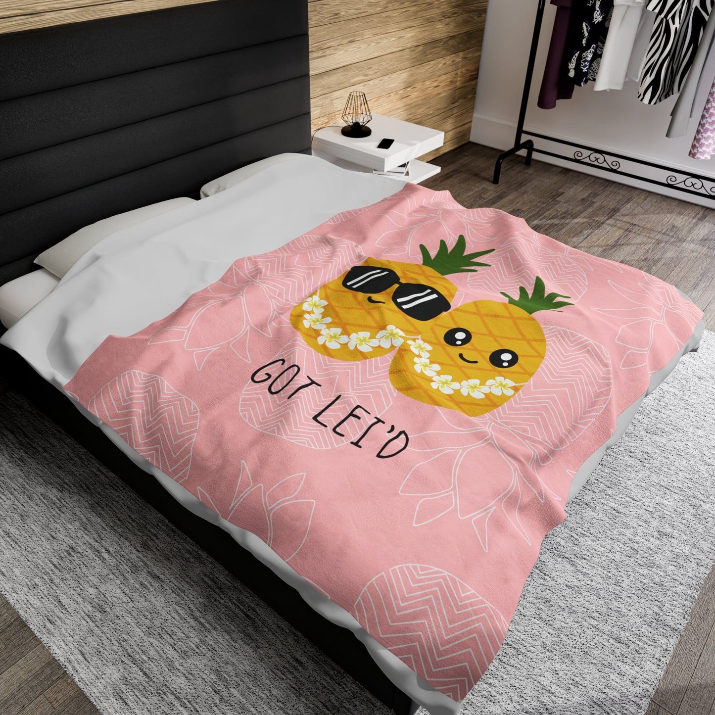 Got Lei'd Velveteen Plush Blanket