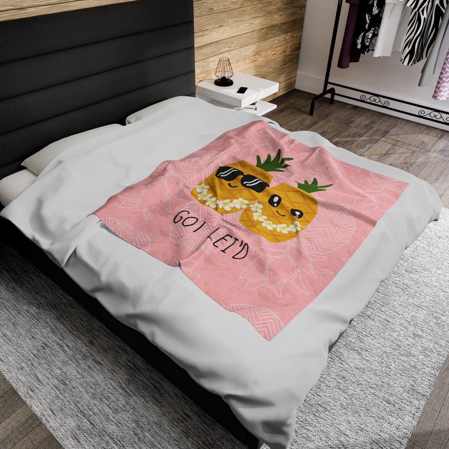 Got Lei'd Velveteen Plush Blanket