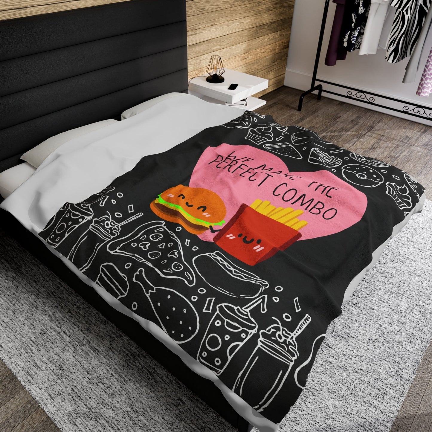 Perfect Combo Velveteen Plush Blanket