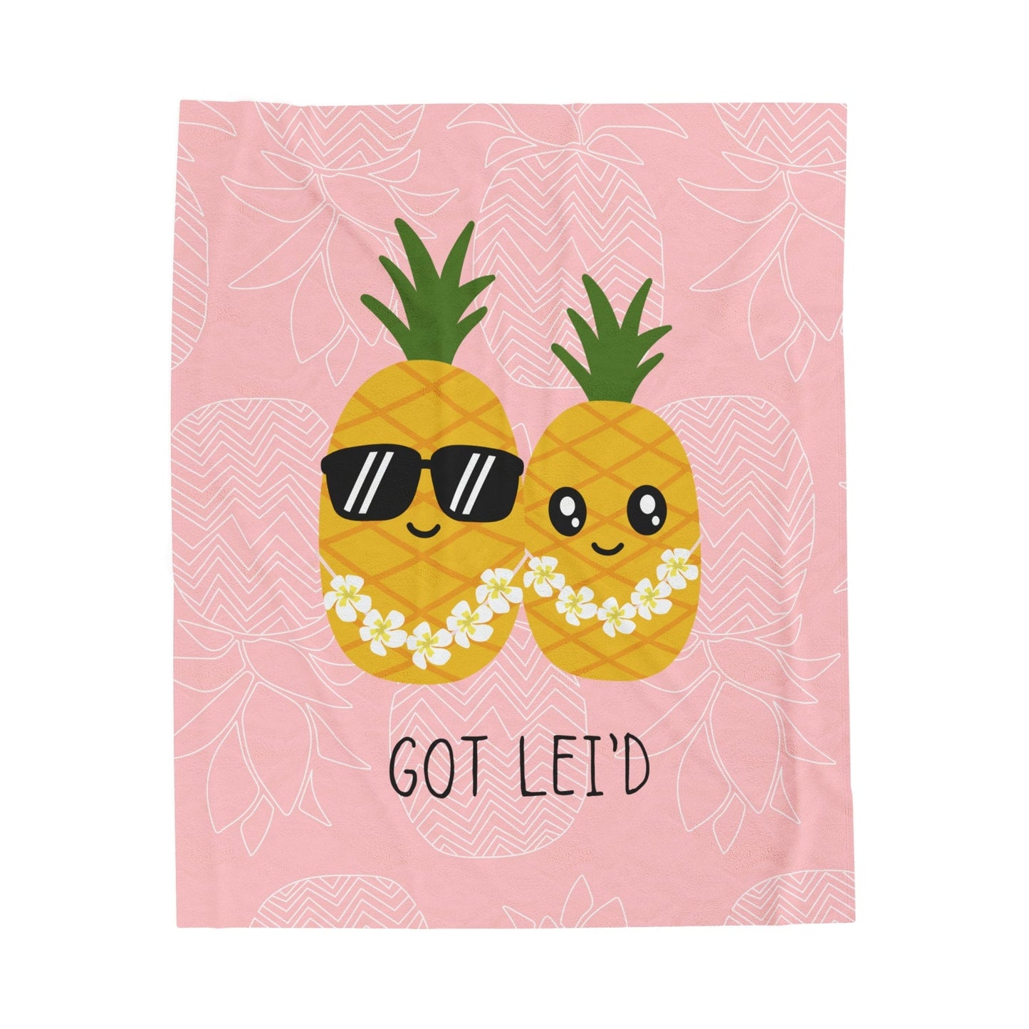 Got Lei'd Velveteen Plush Blanket