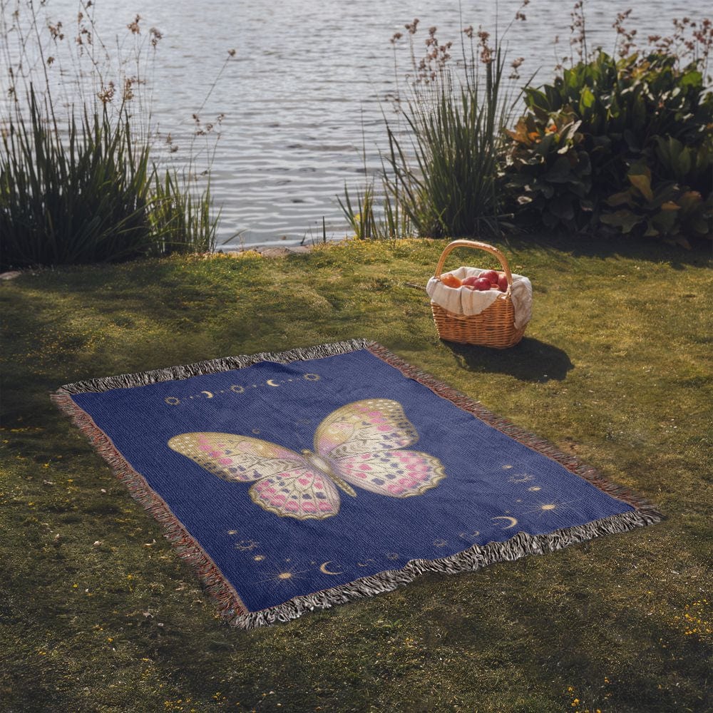 Dreamy Butterfly Woven Blanket