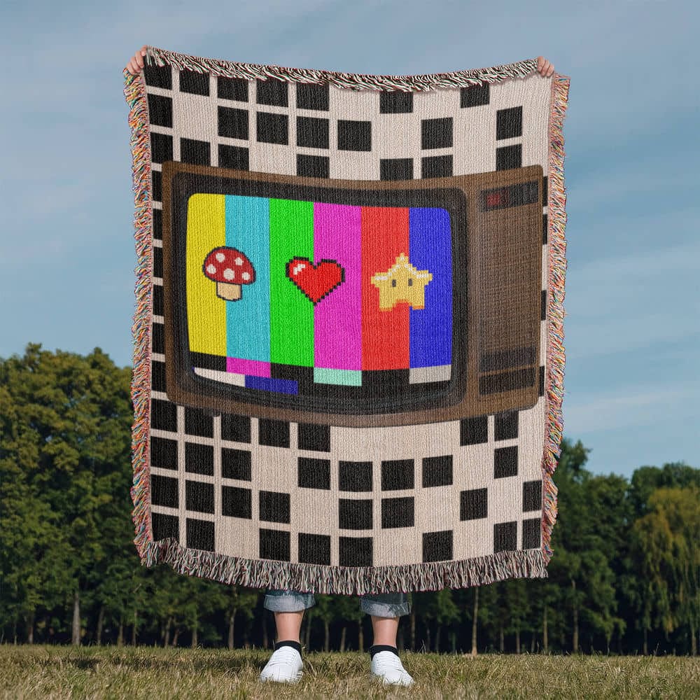 Vintage TV Woven Blanket